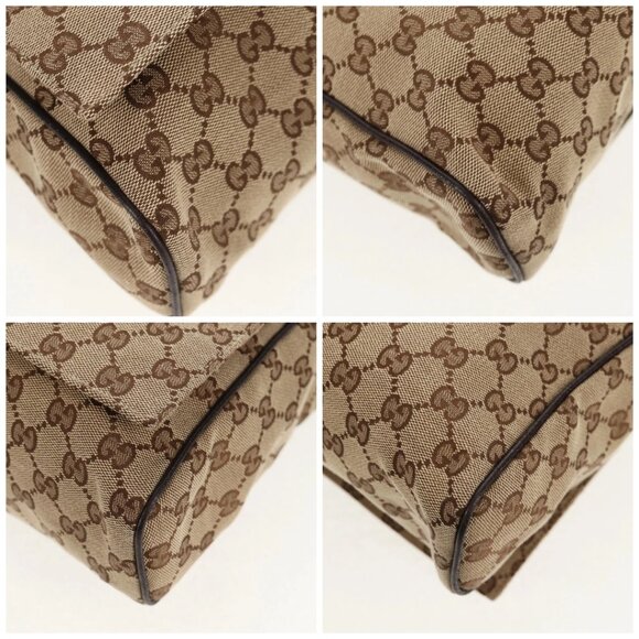 GUCCI GG Canvas Shoulder Bag Beige Silver 146236 Auth yk19669V - Picture 14 of 16